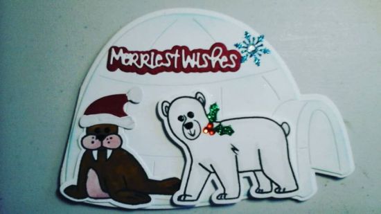 Christmas Cards 2019 Variations
Igloo Fold-It and Arctic Animals stamps and dies
