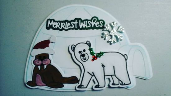 Christmas Cards 2019 Variations
Igloo Fold-It and Arctic Animals stamps and dies
