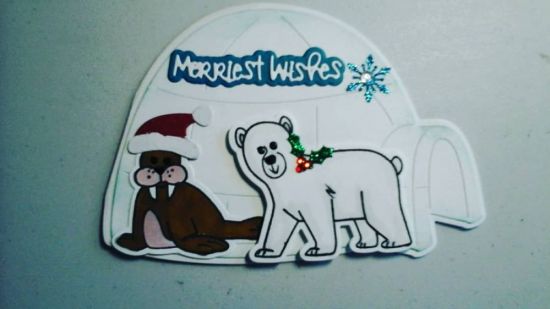 Christmas Cards 2019 Variations
Igloo Fold-It and Arctic Animals stamps and dies
