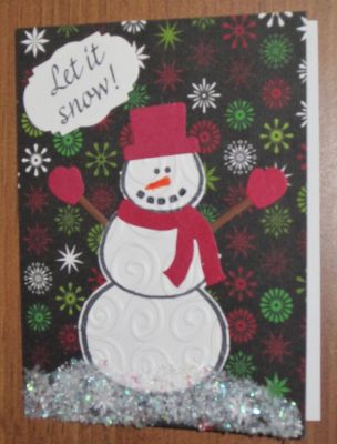 Snowman Christmas card #1
