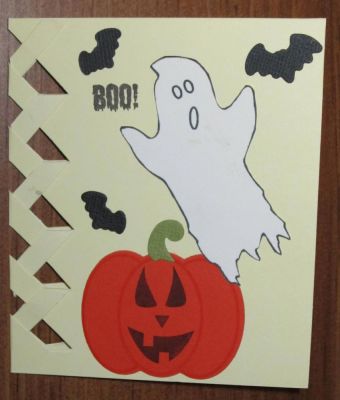 Boo Halloween card (outside)

