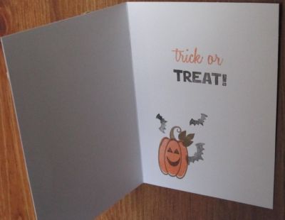 Halloween card with Mini envelope (inside)
