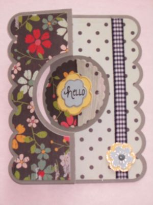 October Card Kit Club Card 2014 (flowers and dots)
