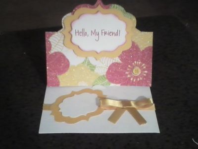 stand up card
card for any occasion 
Keywords: stand up card