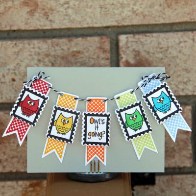 Owl's it going
I also used Sizzix Framelits Dies with Stamps Banners #2
Keywords: Banners #2, postage2stamp