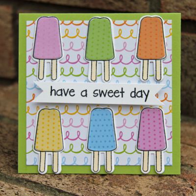 Have a Sweet Day!
Using the New Popsicle Dies to create lots of fun mini popsicles!
