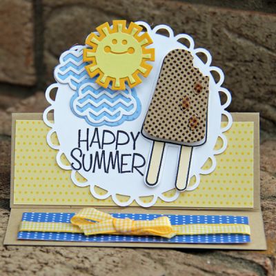 Happy Summer!
Using the new dies that go with pops2eat!

