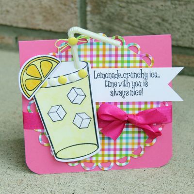 Lemonade anyone?
I love this stamps set and is perfect for summer cards!
