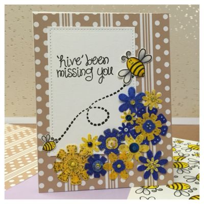 Hive been missing you
Mini flower dies from various TSOL die sets.
