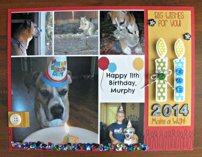 *a birthday LO
candles4birthday stamps and dies
