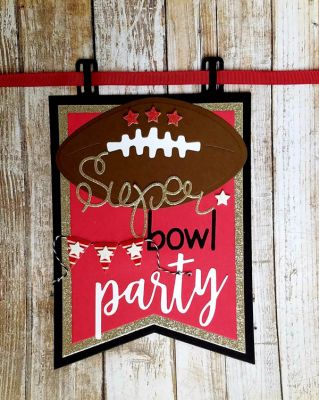 super bowl party
football fold it. Super statement word die. Party word die. Newport font. big banner die set
Keywords: BannerDies StatementWords