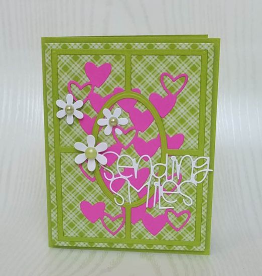 sending smiles
heart cluster die, sending smiles die, grid4oval die set
