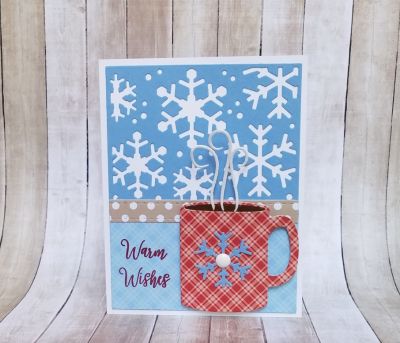 warm wishes
snowflake bkg die. hotchocolate2stamp and dies. ribbon dies
Keywords: hotchocolate2stamp