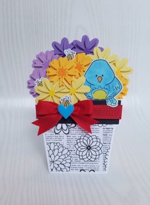 flower pot fold it. birdie pudgie. bee4m
