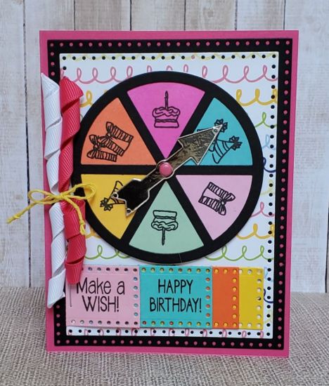 Spinner set. Dotted rectangle dies
