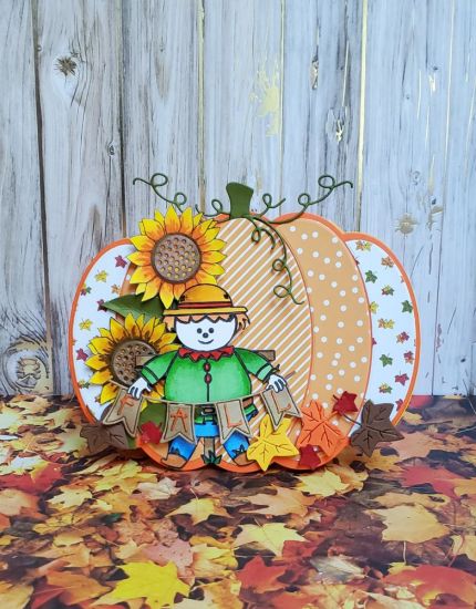 Fall pumpkin
Pumpkin fold it with sunflower class die and hsn scarecrow 
Keywords: fall4hsn hellosunflowerclass