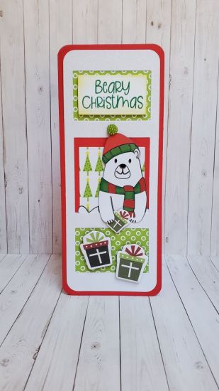 Beary christmas
Collage slimline. Polarbear2stamp 
