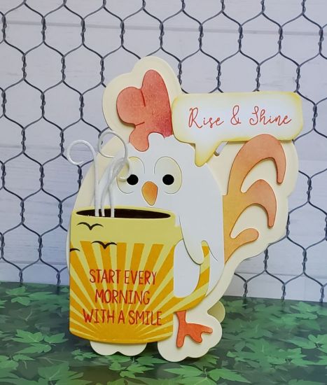 Rise and shine
With hotchocolate2stamp mug die. Sunburst stamp. Sentiment stamp and word bubble from card kits. Birds from lighthouse2stamp
