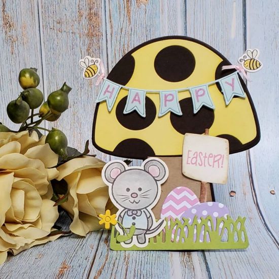 Happy Easter
Mushroom fold it. Party animal class. 
