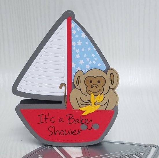Baby shower 
sailboat fold it.  Monkeypudgie.
