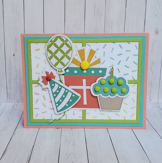 Happy birthday 
Birthday kit + grid die set
Keywords: GridDies
