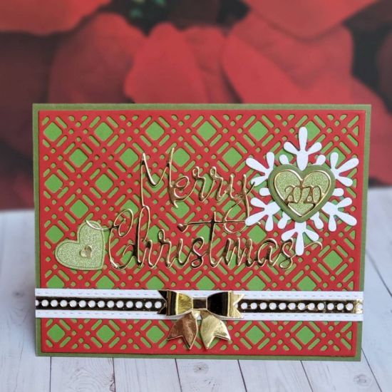 Merry Christmas 2020
Plaid bkg die. Merry Christmas 2020. Mini bow die. Ribbon border die
