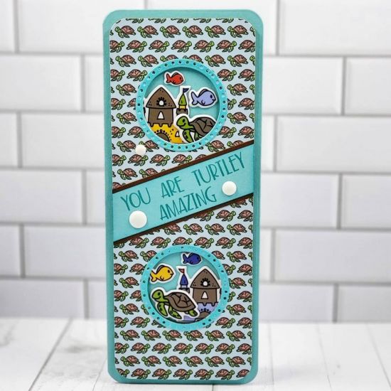 Turtley amazing
Jan. Kit plus dotted circle die and moretorties2stamp sentiment 
