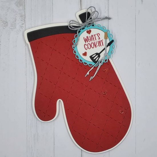 Hey good lookin
Oven mit fold it. Bbq2stamp.  Eyelet scalloped circle die
