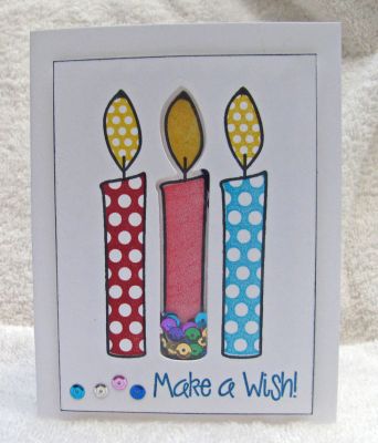 *make a wish (shaker card)
candles4birthdays + dies
