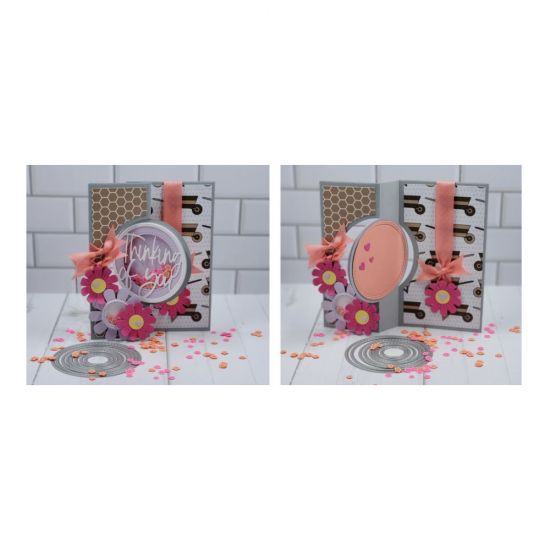 Thinking of you
Thinking of you circle die.  Large circle flip it card die set.. shaker circle dies
