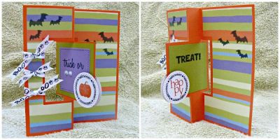 *trick or treat
flip it card using the Thanks2fall stamp set
