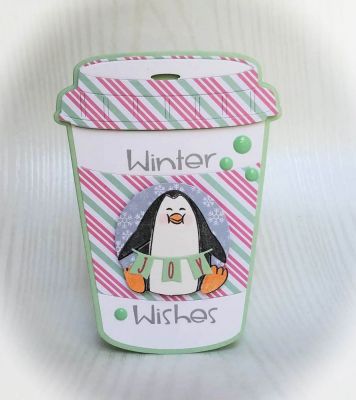 winter wishes
penguins2stamp and dies. coffee cup fold it
