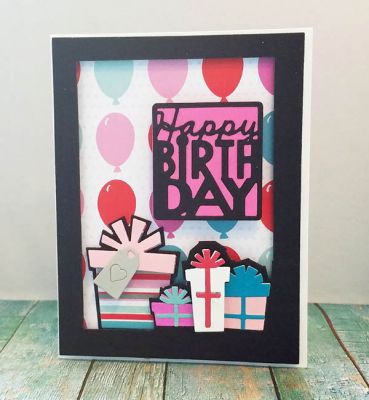 *happy birthday gifts
sizzix gift drop in die set. sizzix gift triplit die. sizzix lovely drop in die set. sizzix scalloped edge sentiment set (happy birthday) tsol papers
