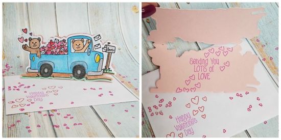 happy valentine's day
lovebear2stamp and die
