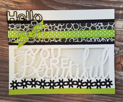 *beautiful
sizzix border words. tsol papers and embellishments 
