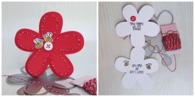 you are...
tropical flower fold it, jar2stamp and dies
