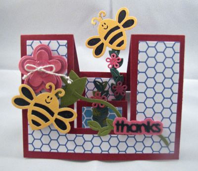 *thanks
Sizzix step up.  Triplit bees
