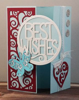 *best wishes
best wishes circle word die with A2 half card die set. panel die. 
