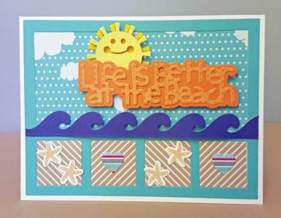 *Life's better..
Life's better at the beach die along with grid die, sunshine triplit, flipflops2stamp, sandal dies
