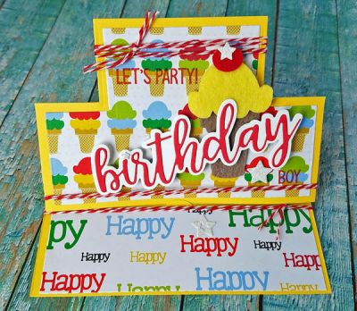 birthday boy
birthday statement set. square stand up. papers and embellishments tsol
