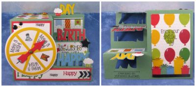 *BIG WISHES
happy birthday step up card die set.  spinner2stamp stamps/dies.  big wishes from candles4birthday. star from balloons2cut&stamp.  TSOL pattern paper, brad, and epoxy stickers....
