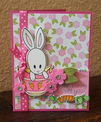 *somebunny loves you
bunny2stamp/dies. TSOL rectangle die. mini flowers dies. papers. ribbon. custom ink pad
