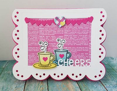 *cheers
tea4two plus DIES. greetings scalloped edge drop in card die set. tsol papers
