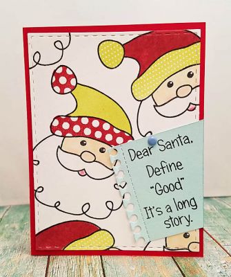 *define good
santa2stamp. patterns4santa. notebook edge die. inks TSOL.
