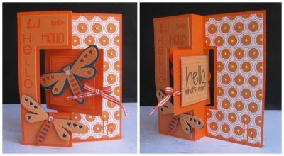*hello
dragonfly triplits. sizzix flip it. sizzix hello stamps. tsol paper

