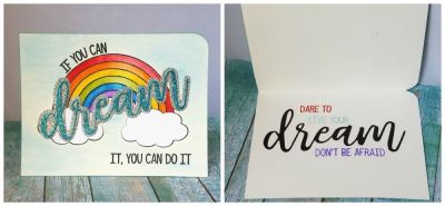 Dream
Dream statement word die and stamps. rainbow2stamp. tsol markers and inks
Keywords: rainbow2stamp