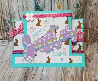 Easter wishes
Easter statement word die and stamps. sizzix kindness step up die set. tsol papers/inks
