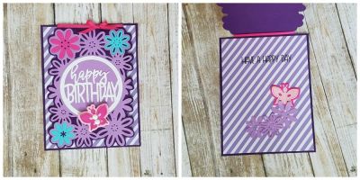 happy birthday
sizzix card flower and circle drop in die set. butterfly2stamp/dies. tsol papers
Keywords: butterfly2stamp