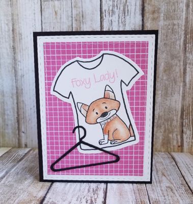 foxy 
foxes2stamp. tshirt2stamp and dies. stitched rectangles
Keywords: tshirt2stamp