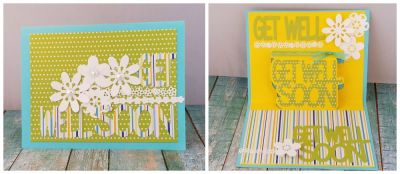 get well get well get well soon
sizzix get well soon 3d drop in. tsol papers. sizzix flower triplits.
